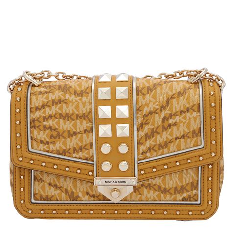 marigold michael kors purse|Michael Kors gold evening bag.